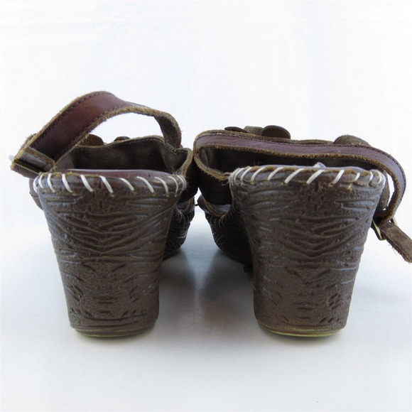 Heavenly Feet Women‎ Gladiator Shoes Brown Leather Buckle Size 8 Medium (B, M) - Picture 7 of 11